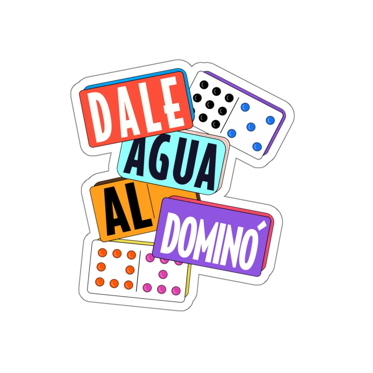 Dale agua al domino -  Sticker