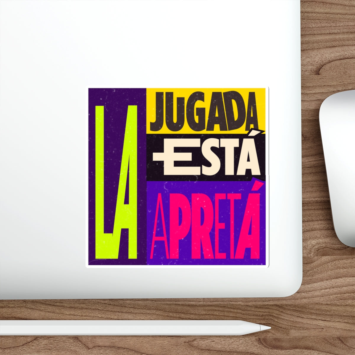 La jugada está apretá' -  Sticker