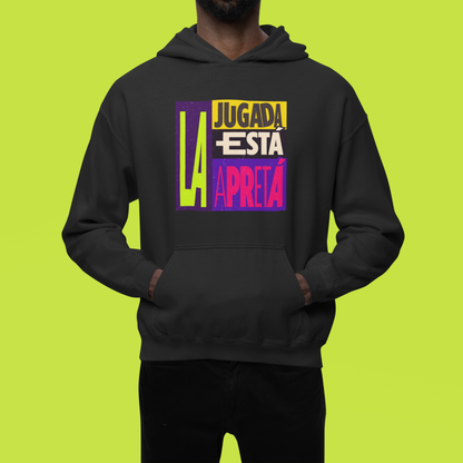 La jugada está apretá - Sudadera con capucha